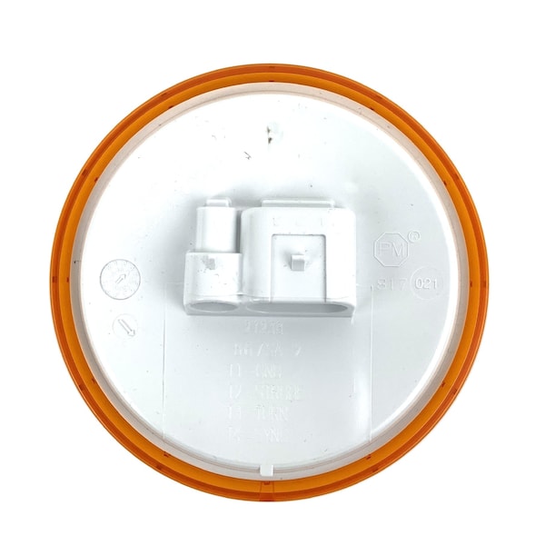 Peterson LED Strobe & Rear Turn Signal, 4in. Round, 9 Diode, Multi-volt, Amber, Roadside High 867SA-2 - main